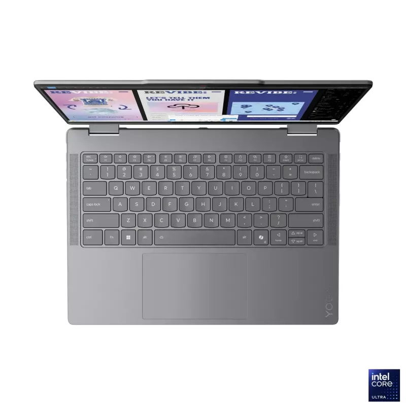 Lenovo Yoga 7 2-in-1 14ILL10 | Luna Grey | 14 Zoll | OLED | Touchscreen | WUXGA | 1920 x 1200 Pixel | Intel Core Ultra 7 | 256V | 16 GB | Verlötet LPDDR5x | Solid-State-Drive-Kapazität 512 GB | Intel Arc Graphics 140V | Windows 11 Home | 802.11be | Bluetooth-Version 5.4 | Tastatursprache Englisch | Tastatur hintergrundbeleuchtet | Garantie 24 Monat(e) | Akkugarantie 12 Monat(e)