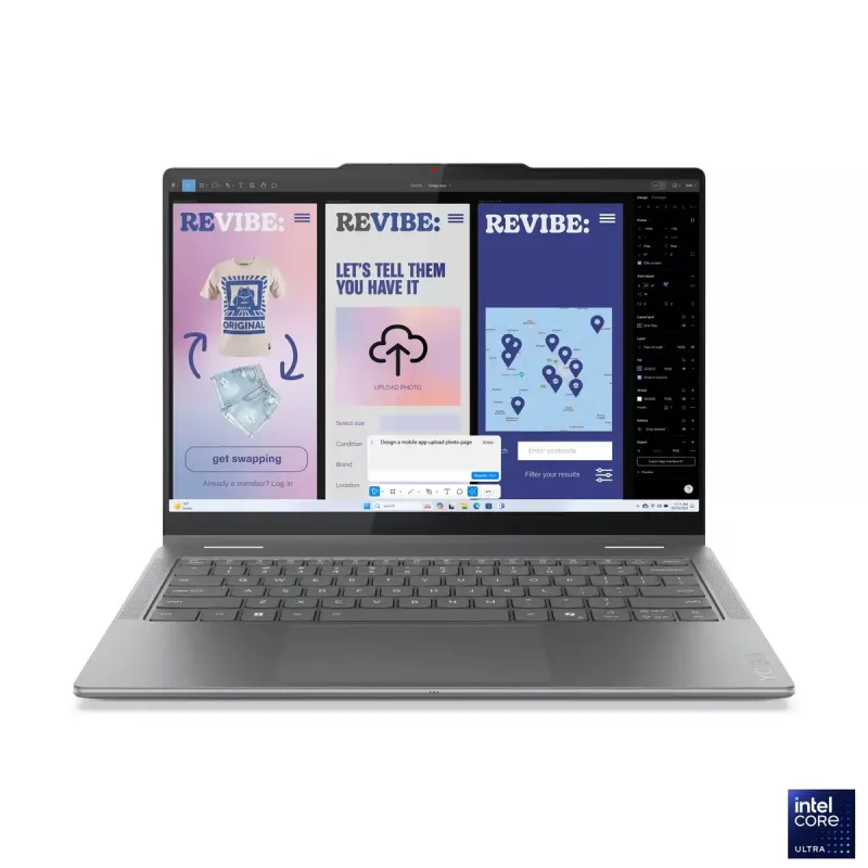 Lenovo Yoga 7 2-in-1 14ILL10 | Luna Grey | 14 Zoll | OLED | Touchscreen | WUXGA | 1920 x 1200 Pixel | Intel Core Ultra 7 | 256V | 16 GB | Verlötet LPDDR5x | Solid-State-Drive-Kapazität 512 GB | Intel Arc Graphics 140V | Windows 11 Home | 802.11be | Bluetooth-Version 5.4 | Tastatursprache Englisch | Tastatur hintergrundbeleuchtet | Garantie 24 Monat(e) | Akkugarantie 12 Monat(e)