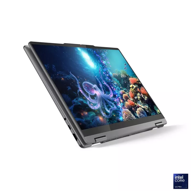 Lenovo Yoga 7 2-in-1 14ILL10 | Luna Grey | 14 Zoll | OLED | Touchscreen | WUXGA | 1920 x 1200 Pixel | Intel Core Ultra 7 | 256V | 16 GB | Verlötet LPDDR5x | Solid-State-Drive-Kapazität 512 GB | Intel Arc Graphics 140V | Windows 11 Home | 802.11be | Bluetooth-Version 5.4 | Tastatursprache Englisch | Tastatur hintergrundbeleuchtet | Garantie 24 Monat(e) | Akkugarantie 12 Monat(e)