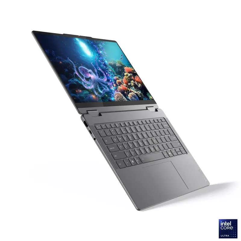 Lenovo Yoga 7 2-in-1 14ILL10 | Luna Grey | 14 Zoll | OLED | Touchscreen | WUXGA | 1920 x 1200 Pixel | Intel Core Ultra 7 | 256V | 16 GB | Verlötet LPDDR5x | Solid-State-Drive-Kapazität 512 GB | Intel Arc Graphics 140V | Windows 11 Home | 802.11be | Bluetooth-Version 5.4 | Tastatursprache Englisch | Tastatur hintergrundbeleuchtet | Garantie 24 Monat(e) | Akkugarantie 12 Monat(e)