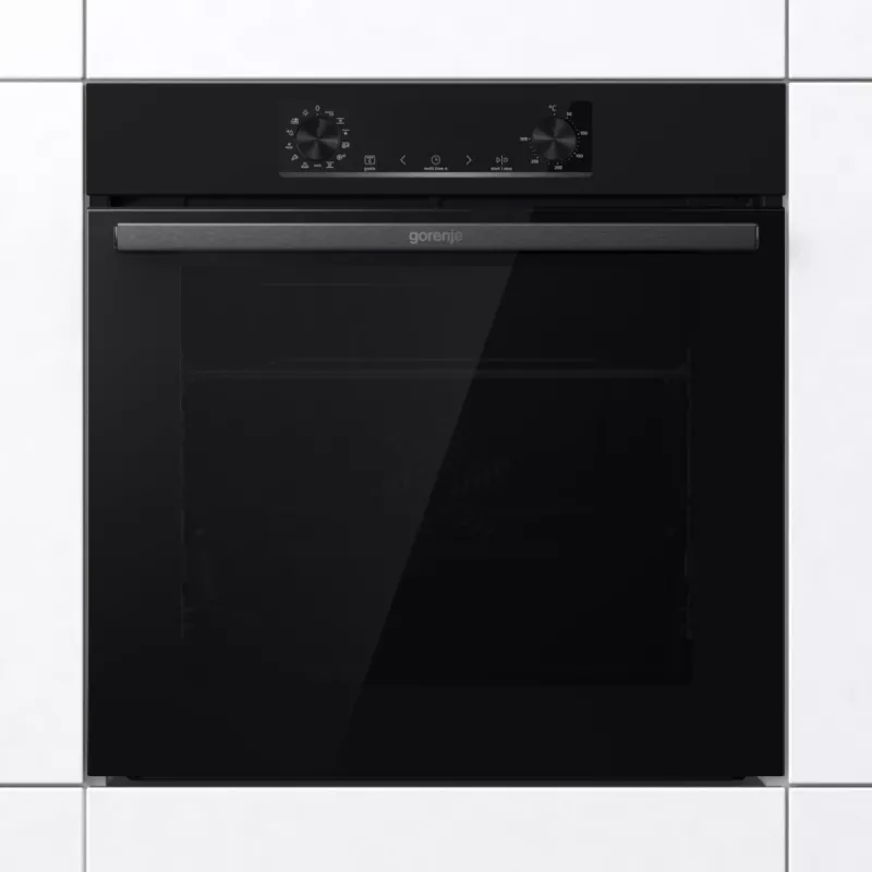 Gorenje Elektrischer Backofen BOS6737E06B RAL9005, Groß, Elektrisch, 77 l, 77 l, 2300 W, 300 °C