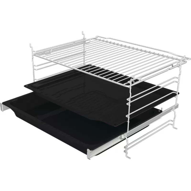 Gorenje Elektrischer Backofen BOS6737E06B RAL9005, Groß, Elektrisch, 77 l, 77 l, 2300 W, 300 °C