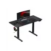 Gerader Gaming-Schreibtisch Huzaro Hero 8.2 Schwarz MDF rechteckig 1200x600 mm, höhenverstellbar 720–1180 mm, 80 kg Tragkraft