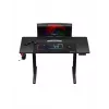 Gerader Gaming-Schreibtisch Huzaro Hero 8.2 Schwarz MDF rechteckig 1200x600 mm, höhenverstellbar 720–1180 mm, 80 kg Tragkraft