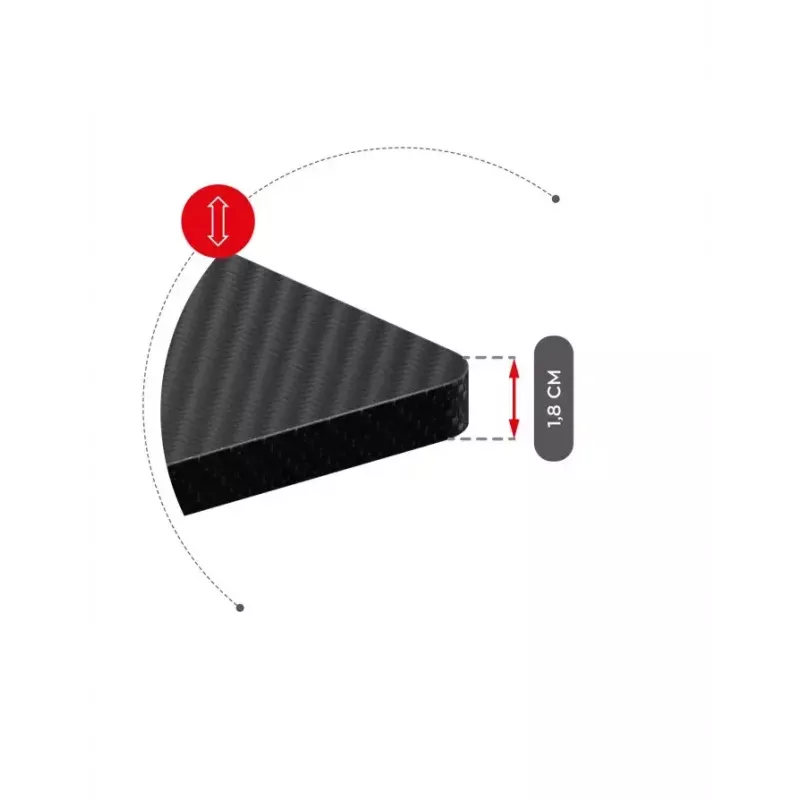 Gerader Gaming-Schreibtisch Huzaro Hero 8.2 Schwarz MDF rechteckig 1200x600 mm, höhenverstellbar 720–1180 mm, 80 kg Tragkraft