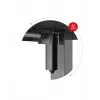 Gerader Gaming-Schreibtisch Huzaro Hero 8.2 Schwarz MDF rechteckig 1200x600 mm, höhenverstellbar 720–1180 mm, 80 kg Tragkraft