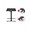 Gerader Gaming-Schreibtisch Huzaro Hero 8.2 Schwarz MDF rechteckig 1200x600 mm, höhenverstellbar 720–1180 mm, 80 kg Tragkraft