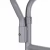 Zusammenklappbarer Toilettenstuhl ANTAR mit Armlehnen, Aufbewahrungsbox, Stahlrahmen, höhenverstellbar 35–50 cm, max. Belastung 120 kg, grau
