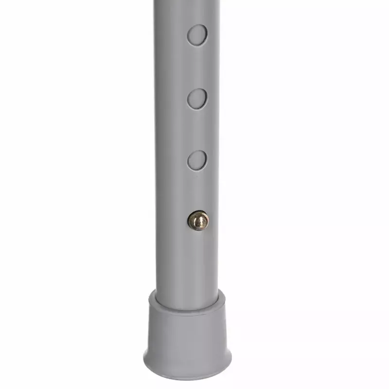 Zusammenklappbarer Toilettenstuhl ANTAR mit Armlehnen, Aufbewahrungsbox, Stahlrahmen, höhenverstellbar 35–50 cm, max. Belastung 120 kg, grau