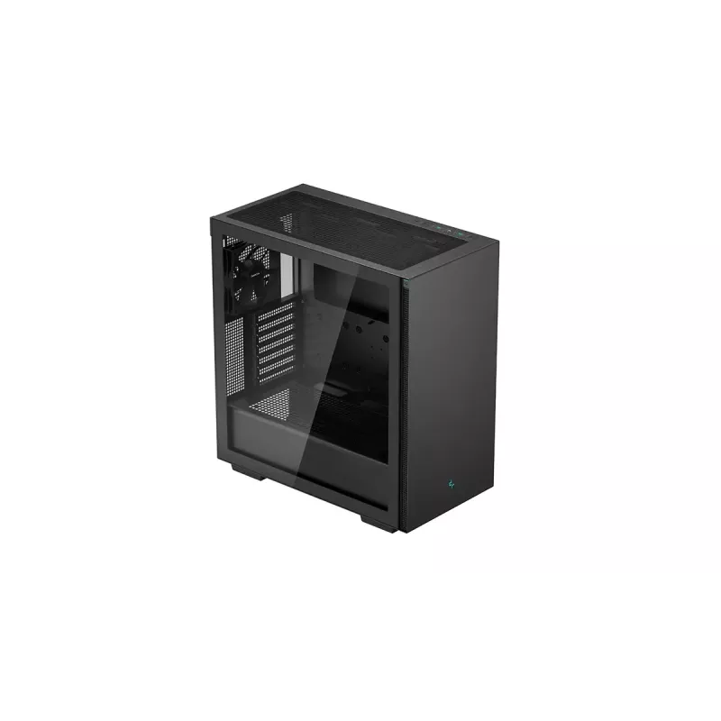 PC-Gehäuse DeepCool CH510 Midi Tower Schwarz — Temperglas, microATX/ATX, unterstützt 360-mm-Radiatoren vorne/oben, maximale GPU-Länge 38 cm, Netzteil unten, 7 Erweiterungsslots