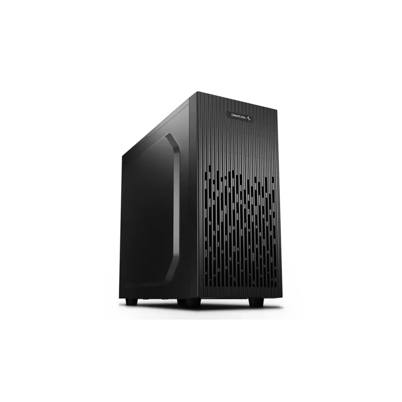 PC-Gehäuse DeepCool Matrexx 30 SI Mini Tower — Micro ATX/Mini-ITX, 3x3,5 Zoll + 2x2,5 Zoll Einschübe, 25 cm GPU, 15,1 cm CPU-Kühler, obenliegendes Netzteil, schwarz