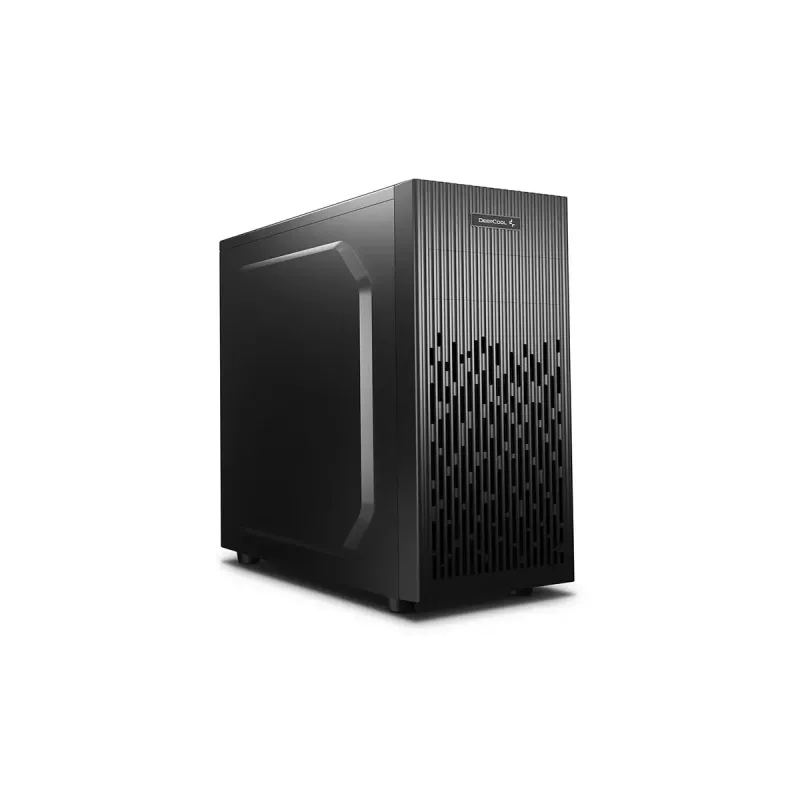 PC-Gehäuse DeepCool Matrexx 30 SI Mini Tower — Micro ATX/Mini-ITX, 3x3,5 Zoll + 2x2,5 Zoll Einschübe, 25 cm GPU, 15,1 cm CPU-Kühler, obenliegendes Netzteil, schwarz