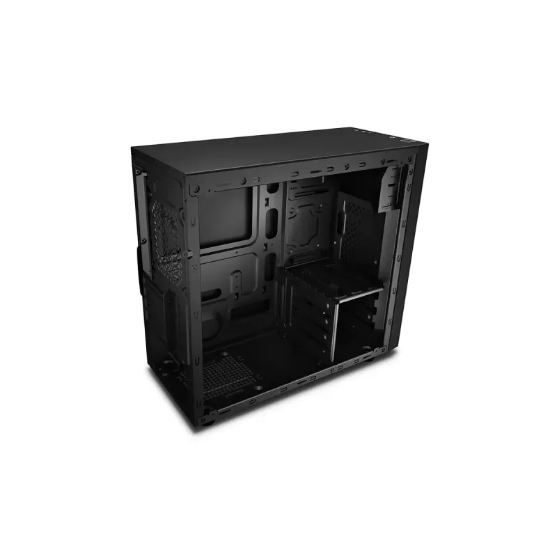 PC-Gehäuse DeepCool Matrexx 30 SI Mini Tower — Micro ATX/Mini-ITX, 3x3,5 Zoll + 2x2,5 Zoll Einschübe, 25 cm GPU, 15,1 cm CPU-Kühler, obenliegendes Netzteil, schwarz