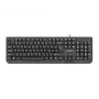 Kabelgebundene USB-Tastatur NATEC NKL-1151 — Schwarz, CZ-SK (slowakisches) Layout, 104 Tasten, USB-Kabel, 1,8 m Kabel