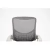 Bürodrehstuhl ActiveJet YK507 – gepolsterte Sitzfläche, Mesh-Rückenlehne, Stoffpolsterung grau, Höhe 90–100 cm, Rückenlehnenbreite 45 cm