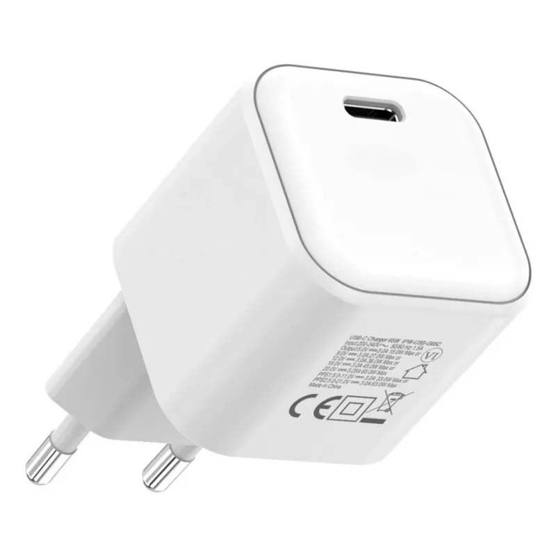 Techly IPW-USB-G65C mobiles Ladegerät Universal Weiß AC Schnellladen Indoor