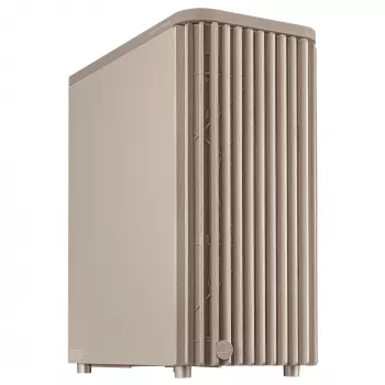 PC-Gehäuse ASUS ProArt PA401 Wood Edition Beige — Mid-Tower, Frontblende aus Metall