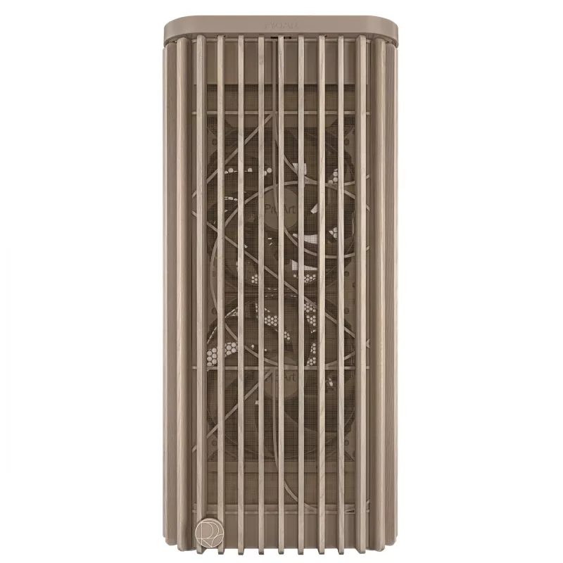 PC-Gehäuse ASUS ProArt PA401 Wood Edition Beige — Mid-Tower, Frontblende aus Metall