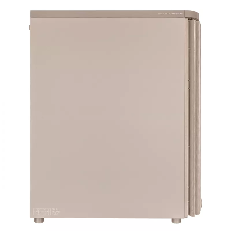 PC-Gehäuse ASUS ProArt PA401 Wood Edition Beige — Mid-Tower, Frontblende aus Metall