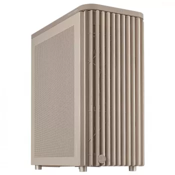 PC-Gehäuse ASUS ProArt PA401 Wood Mesh PWM Beige — ATX, Holz, 2×160 mm Front, 1×120 mm Heck, 2×3,5-Zoll + 2×2,5-Zoll Schächte