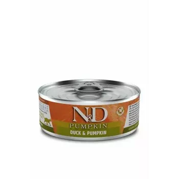 Nassfutter für Katzen Farmina N&D Pumpkin Duck 70 g Beutel, adult mature, 75% Feuchtigkeit, 13% Protein