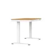 Elektrisch höhenverstellbarer Schreibtisch ActiveJet ET119W-C 140x70 cm — 1 Motor, Höhe 725–1225 mm, weiß/eiche