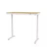 Elektrisch höhenverstellbarer Schreibtisch ActiveJet ET119W-C 140x70 cm — 1 Motor, Höhe 725–1225 mm, weiß/eiche