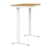 Elektrisch höhenverstellbarer Schreibtisch ActiveJet ET119W-C 140x70 cm — 1 Motor, Höhe 725–1225 mm, weiß/eiche