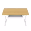 Elektrisch höhenverstellbarer Schreibtisch ActiveJet ET119W-C 140x70 cm — 1 Motor, Höhe 725–1225 mm, weiß/eiche
