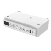 Elektrisch höhenverstellbarer Schreibtisch ActiveJet ET119W-C 140x70 cm — 1 Motor, Höhe 725–1225 mm, weiß/eiche