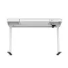 Elektrisch höhenverstellbarer Schreibtisch ActiveJet ET119W-C 140x70 cm, Hub 50 cm, Belastung 45 kg, weiß