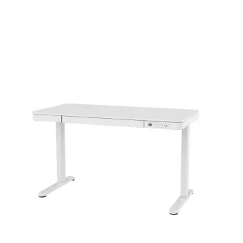 Elektrisch höhenverstellbarer Schreibtisch ActiveJet ET119W-C 140x70 cm, Hub 50 cm, Belastung 45 kg, weiß