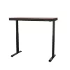 Schreibtisch ActiveJet ET119W-C elektrisch höhenverstellbar 140 x 70 cm schwarz/walnuss mit USB-A- und USB-C-Anschlüssen