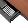 Schreibtisch ActiveJet ET119W-C elektrisch höhenverstellbar 140 x 70 cm schwarz/walnuss mit USB-A- und USB-C-Anschlüssen