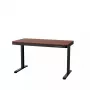 Schreibtisch ActiveJet ET119W-C elektrisch höhenverstellbar 140 x 70 cm schwarz/walnuss mit USB-A- und USB-C-Anschlüssen