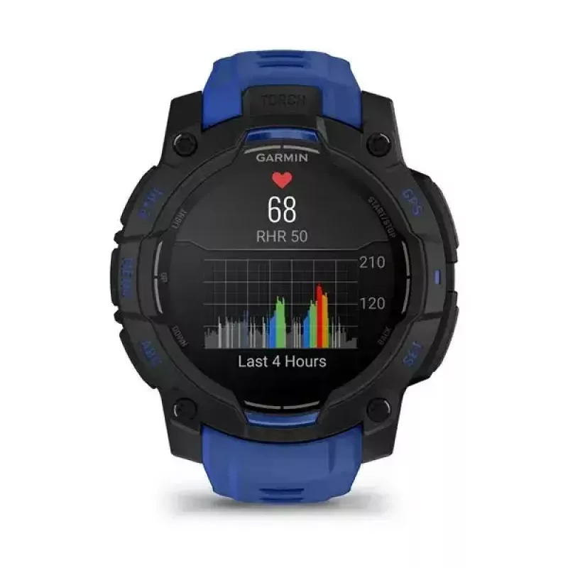 Smartwatch GARMIN Instinct 3 AMOLED 1,2 Zoll GPS, 45 mm Gehäuse, 390x390 Display, 10 ATM, Li-Ion-Akku
