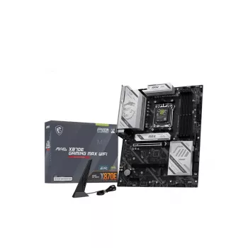Motherboard MSI MAG X870E GAMING MAX WIFI — AMD X870E, Sockel AM5, DDR5, 4 DIMM, ATX, Wi‑Fi 7, 5Gb LAN