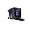 Flüssigkeitskühlungsset ASRock Phantom Gaming 360 LCD — 120-mm-Lüfter, LGA1700/AM5/AM4, Schwarz