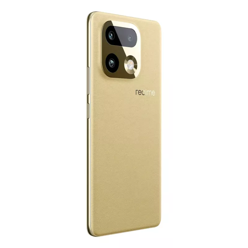 Smartphone REALME realme 16 Pro+ — 6,8 Zoll (17,3 cm) 1280×2800, Snapdragon 7 Gen 4, 12 GB RAM, 512 GB, 200 MP, 7000 mAh, Gold