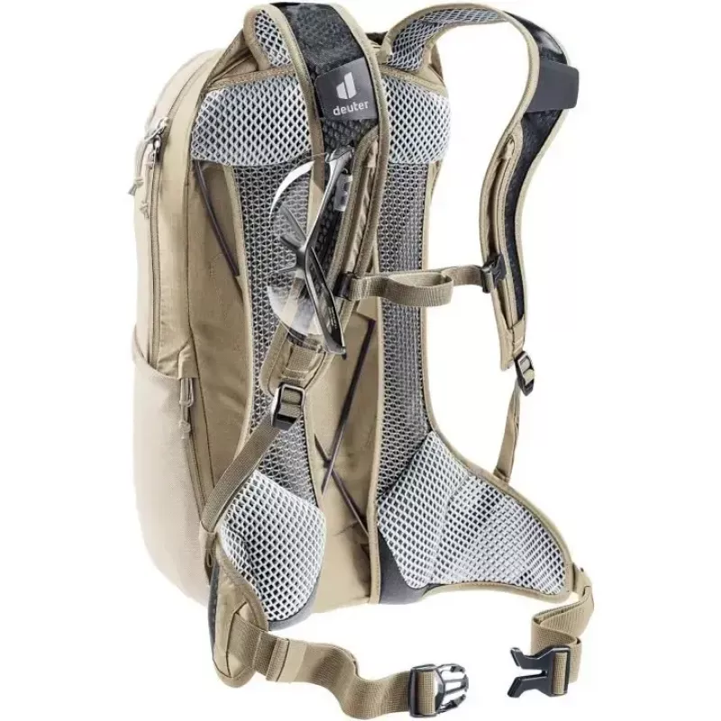 Fahrradrucksack DEUTER Race Air 10 — leichter 10-Liter-Fahrradrucksack, alu/Graustone