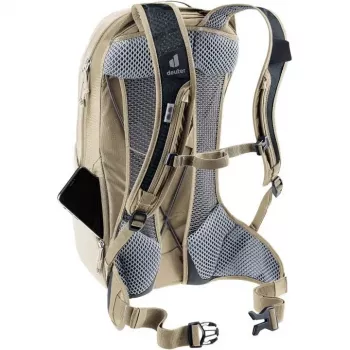 Fahrradrucksack DEUTER Race Air 10 — leichter 10-Liter-Fahrradrucksack, alu/Graustone