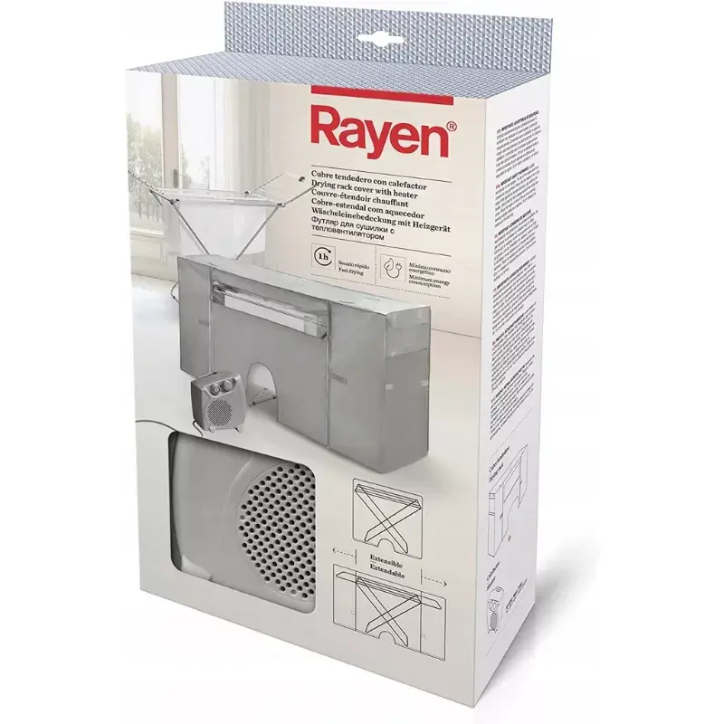 Beheizte Wäscheständer-Abdeckung RAYEN 016175 — Indoor, energieeffiziente Wäscheständer-Abdeckung