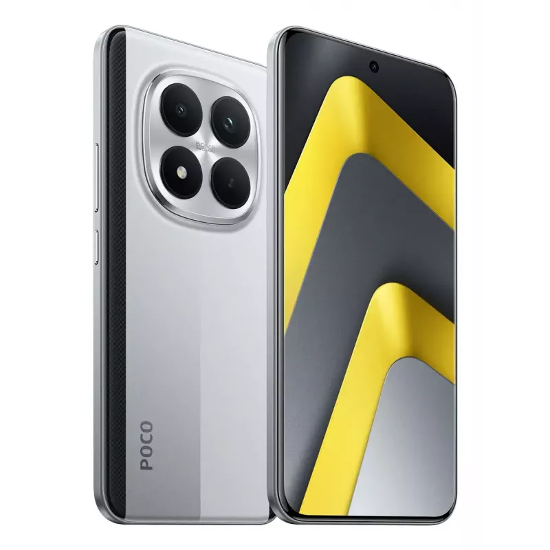 Smartphone POCO M8 Pro 5G — 17,4 cm (6,83 Zoll) Display, Snapdragon 7s Gen 4, 8 GB RAM, 256 GB, 6500 mAh, Silber