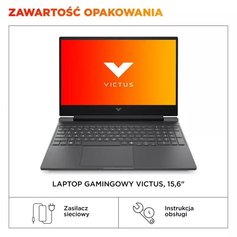 Laptop HP Victus 15-fb3231nw 15,6 Zoll Ryzen 7 7445HS 16GB 512GB RTX4050 Win11Home