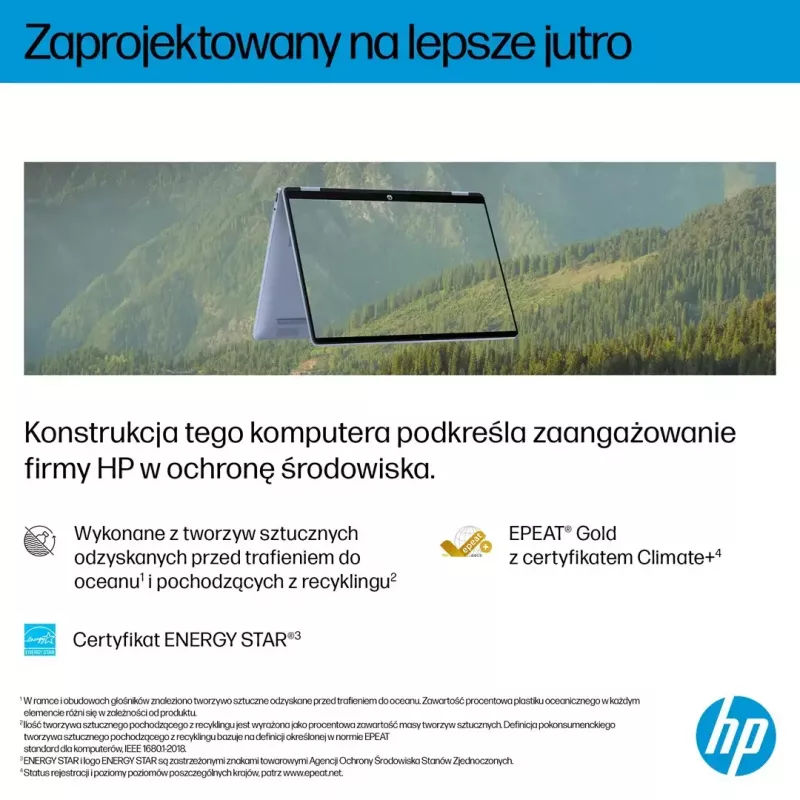 Laptop HP OmniBook 5 Flip 14-fp0004nw 14 Zoll Core 5 120U 16GB 512GB Win11Home Sky Blue