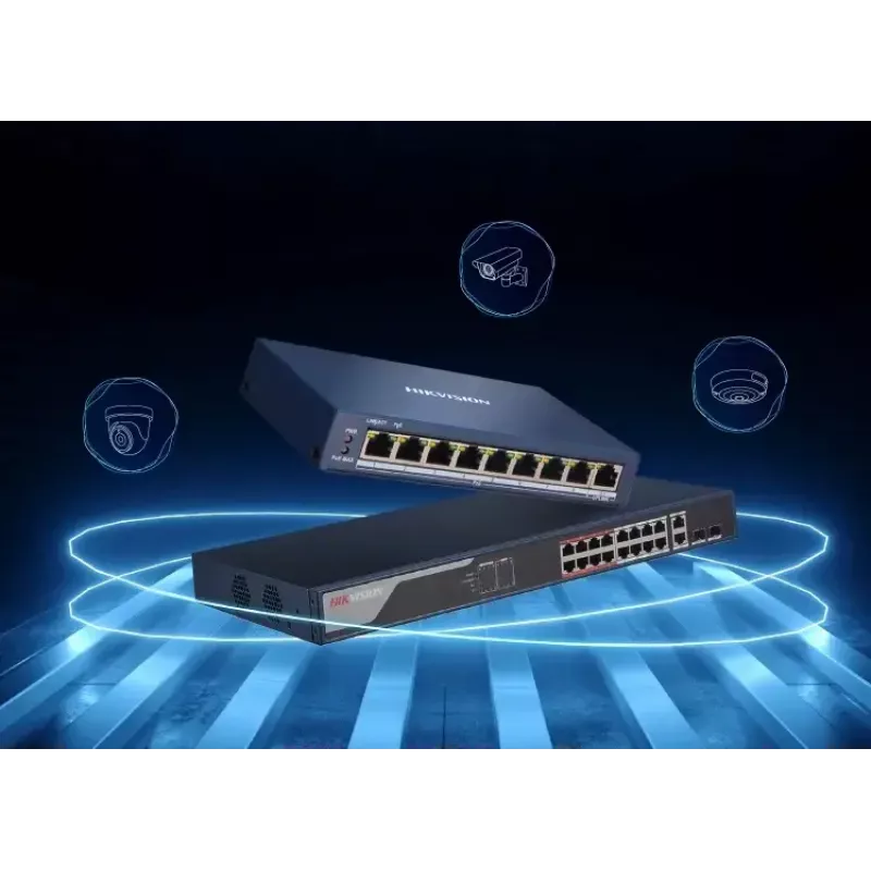Managed PoE Switch Hikvision Pro Series 4-Port Fast Ethernet (5x 10/100 RJ-45, 54V DC, 2000 MAC, 1,2 Gbit/s)