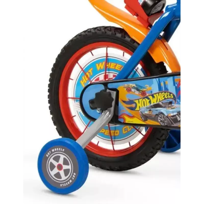 Kinderfahrrad Toimsa 14 Zoll Hot Wheels Modell 1468, 14-Zoll-Räder, Stahlrahmen, für Stützräder geeignet