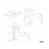 Schreibtisch- und Bücherregal-Set top e shop COSMO Oak Artisan — Arbeitsplatte 115×50 cm, Breite 1430 mm, Höhe 1400 mm, Tiefe 500 mm, 1 Schublade