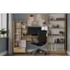 Schreibtisch- und Bücherregal-Set top e shop COSMO Oak Artisan — Arbeitsplatte 115×50 cm, Breite 1430 mm, Höhe 1400 mm, Tiefe 500 mm, 1 Schublade