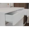 Schreibtisch top e shop MARINA 2S, weiß, Spanplatte, 810×500×800 mm, 2 Schubladen, laminierte Tischplatte